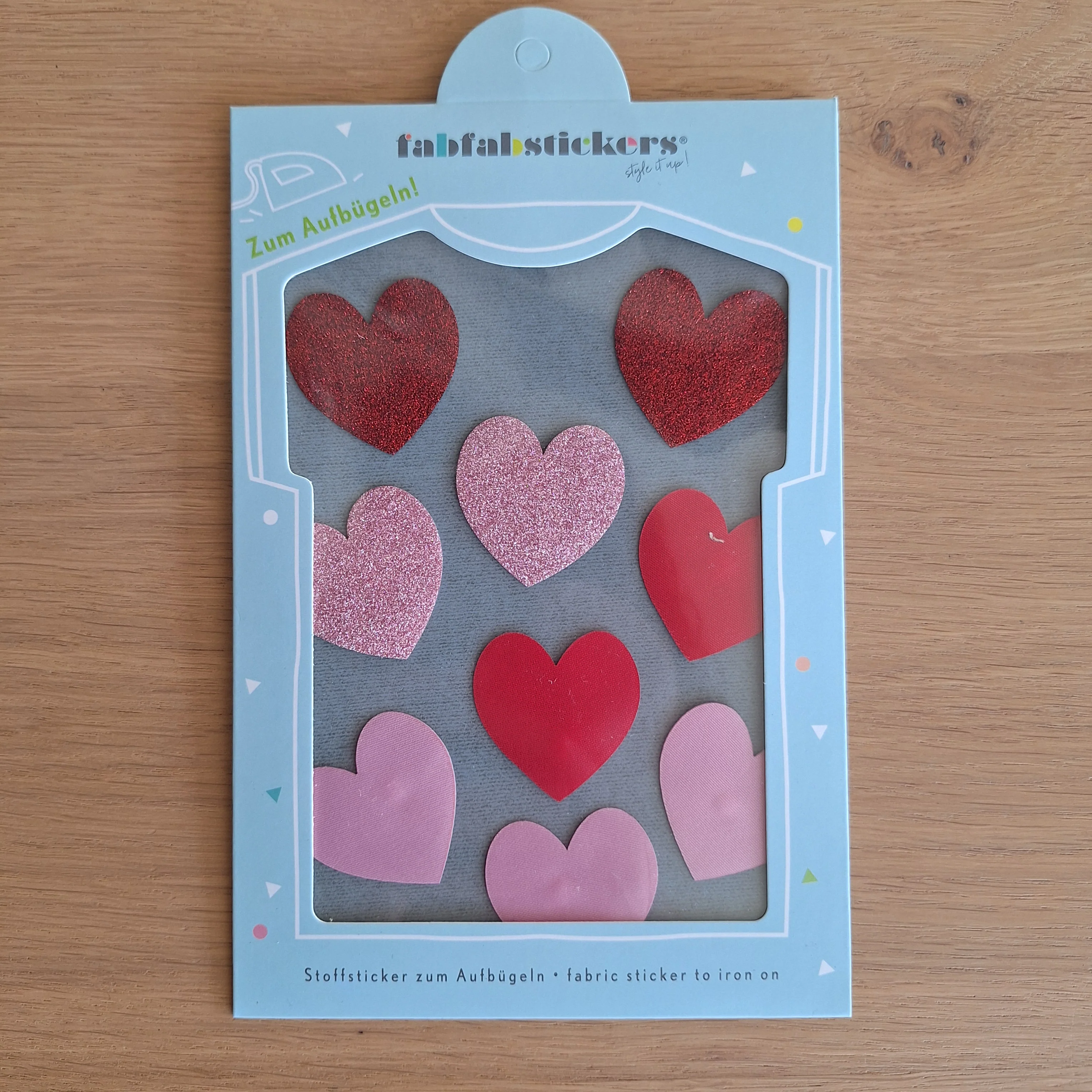 Stofsticker hartjes – groot