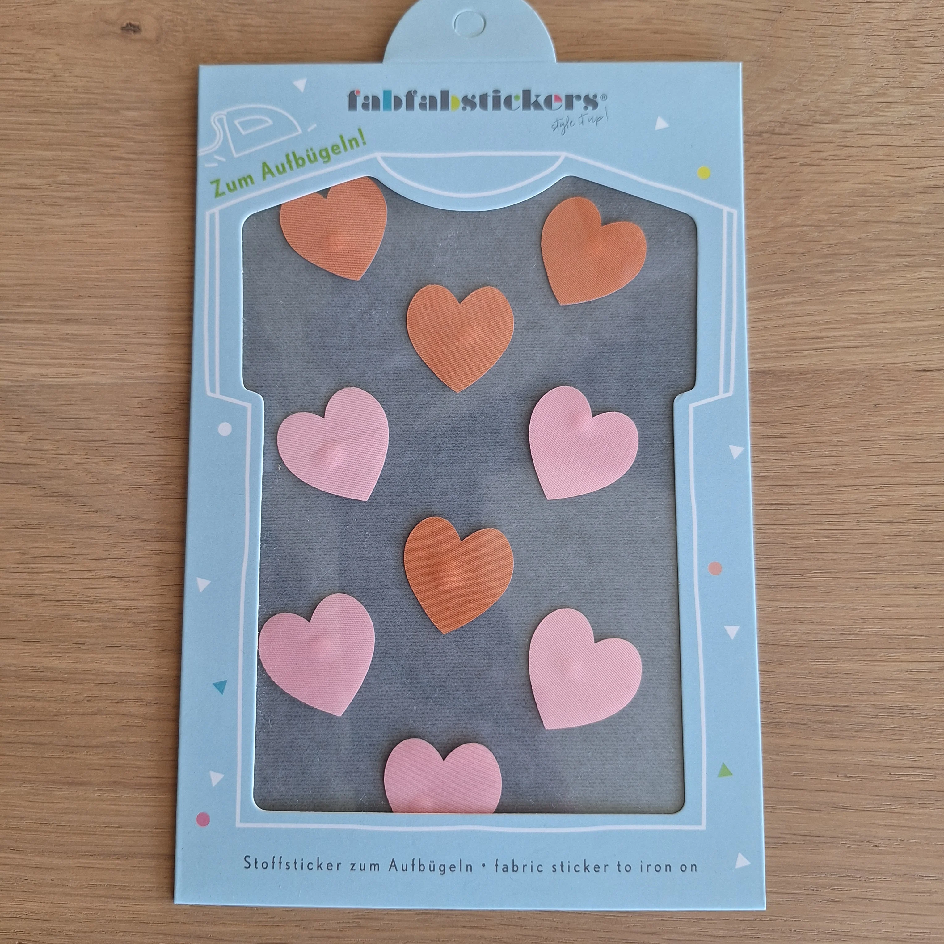 Stofsticker hartjes – klein