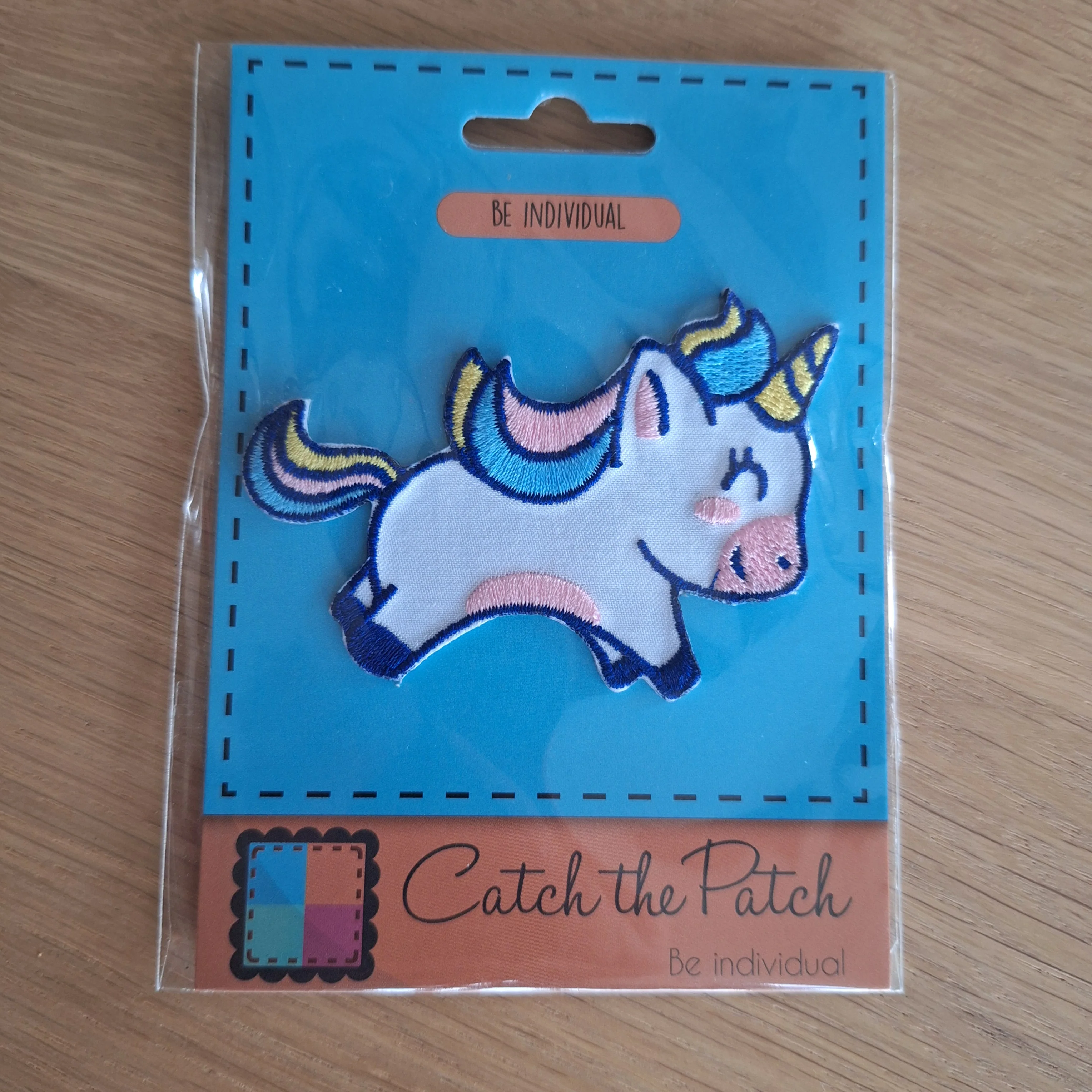 Unicorn springend embleem