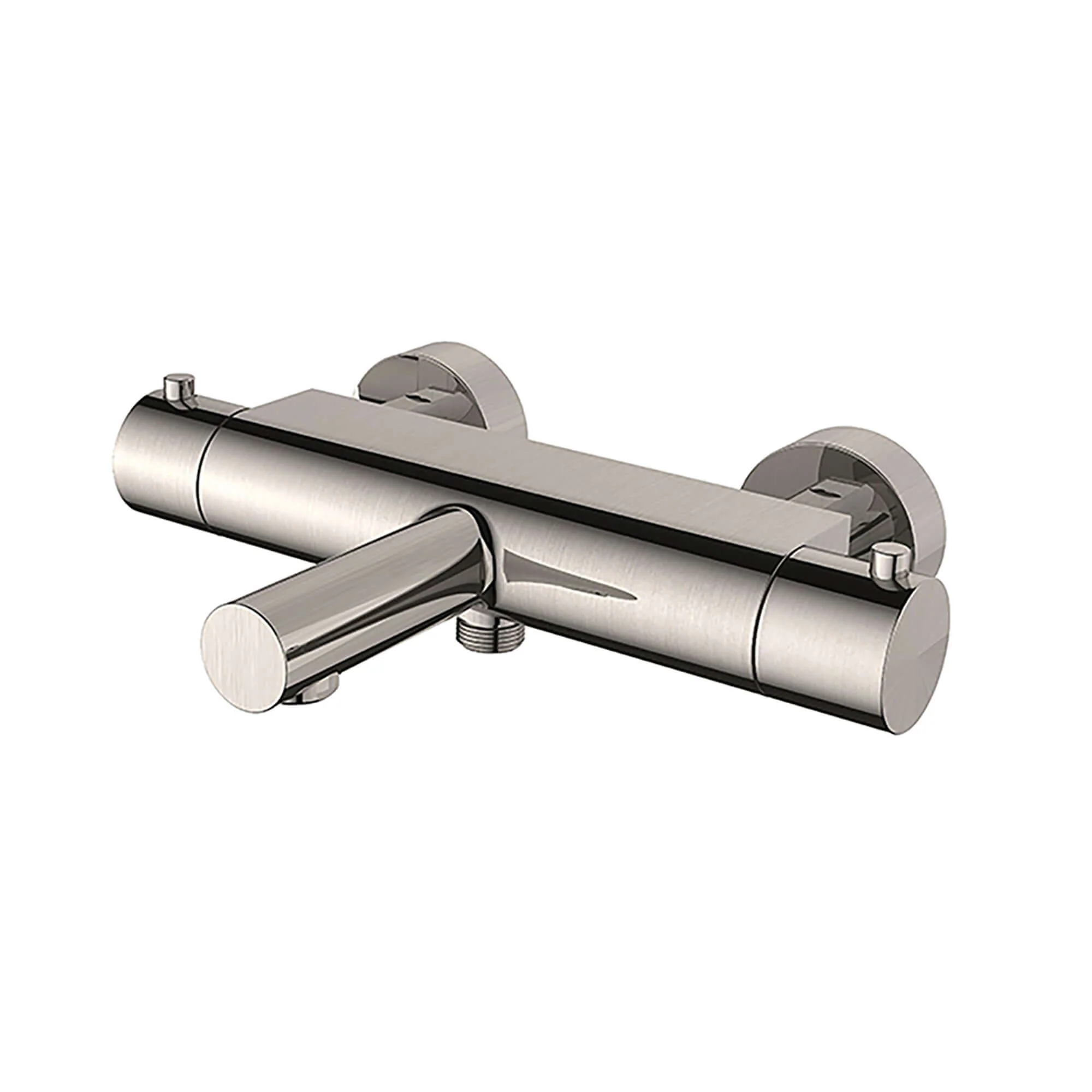 Style Thermostatische Badkraan Wiesbaden met Cool Touch Hoh 15 Cm in geborsteld staal