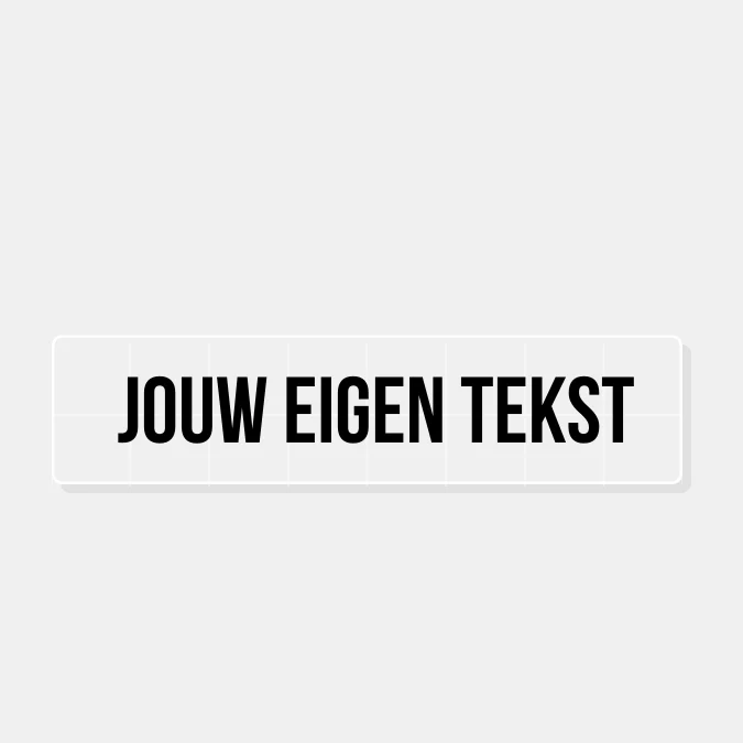Autosticker tekst