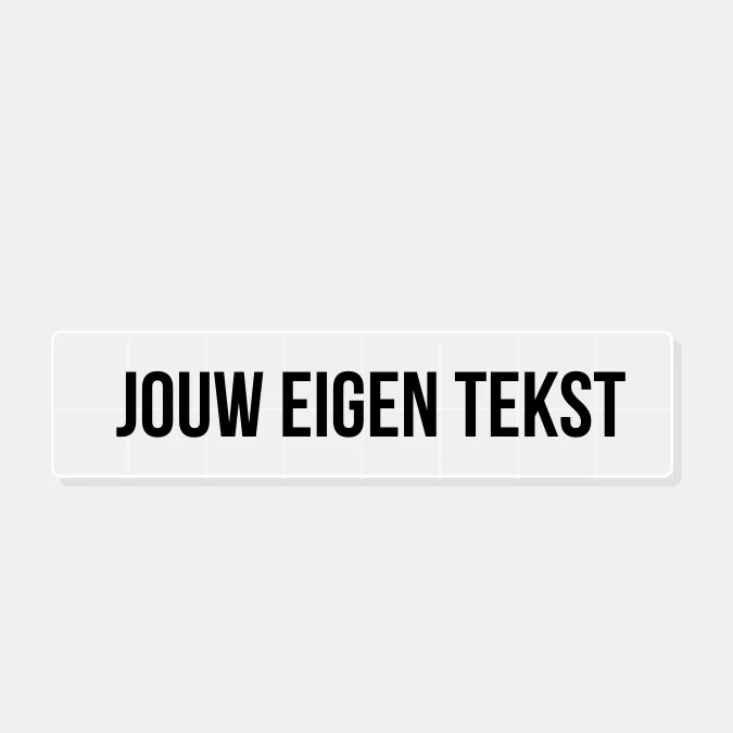 Tekst sticker fiets