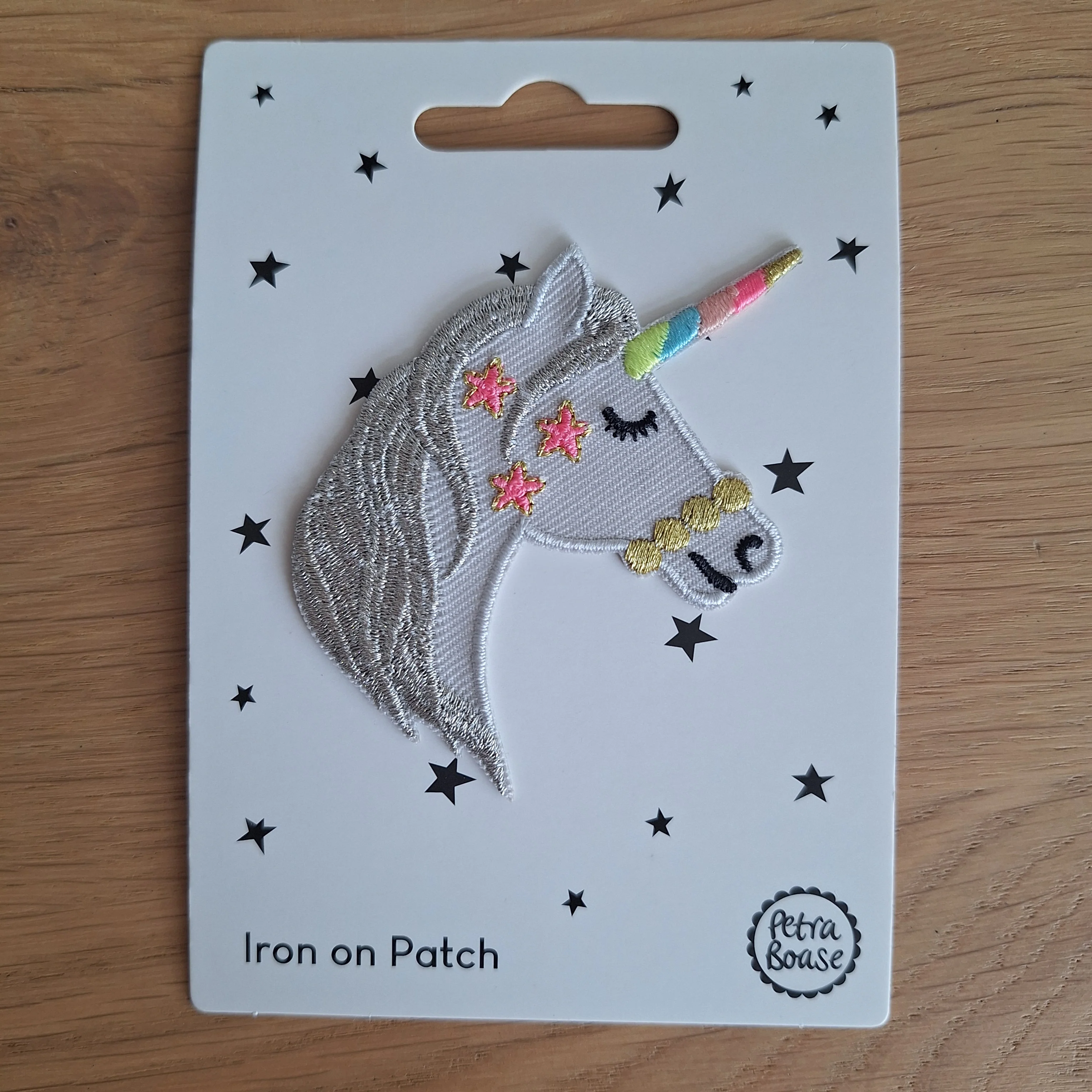 Unicorn strijkembleem – Petra Boase