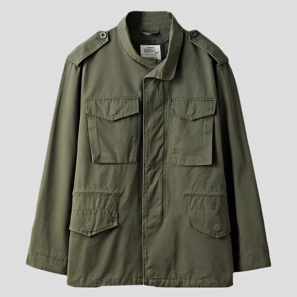 Vintage militair veldjack voor heren - Afbeelding 2