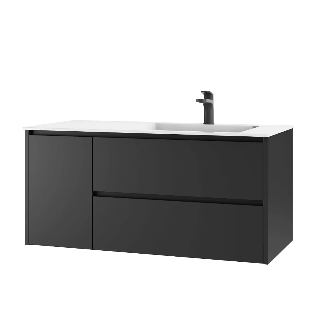 Monaco Wastafelmeubel 100 cm – Zwart