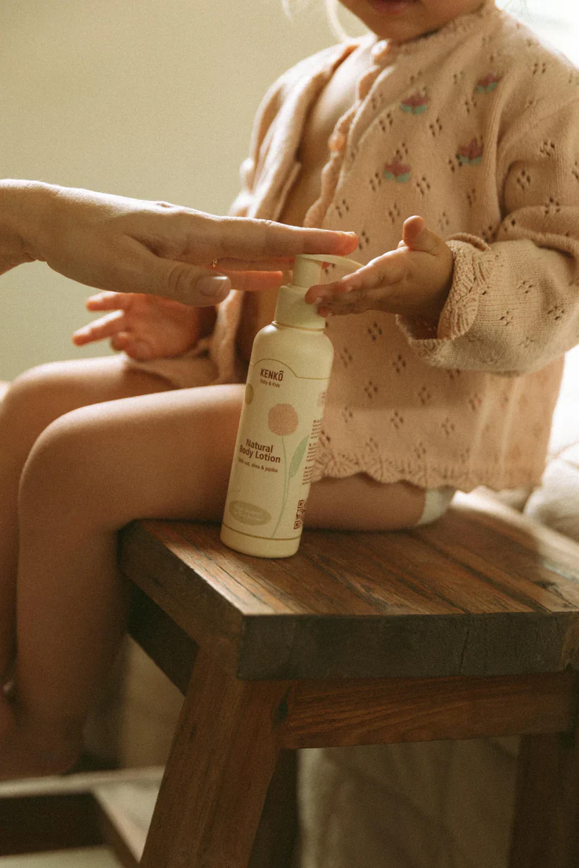 Natural Body Lotion – Baby & Kids – Oat Shea & Jojoba – Organic – Kenkô