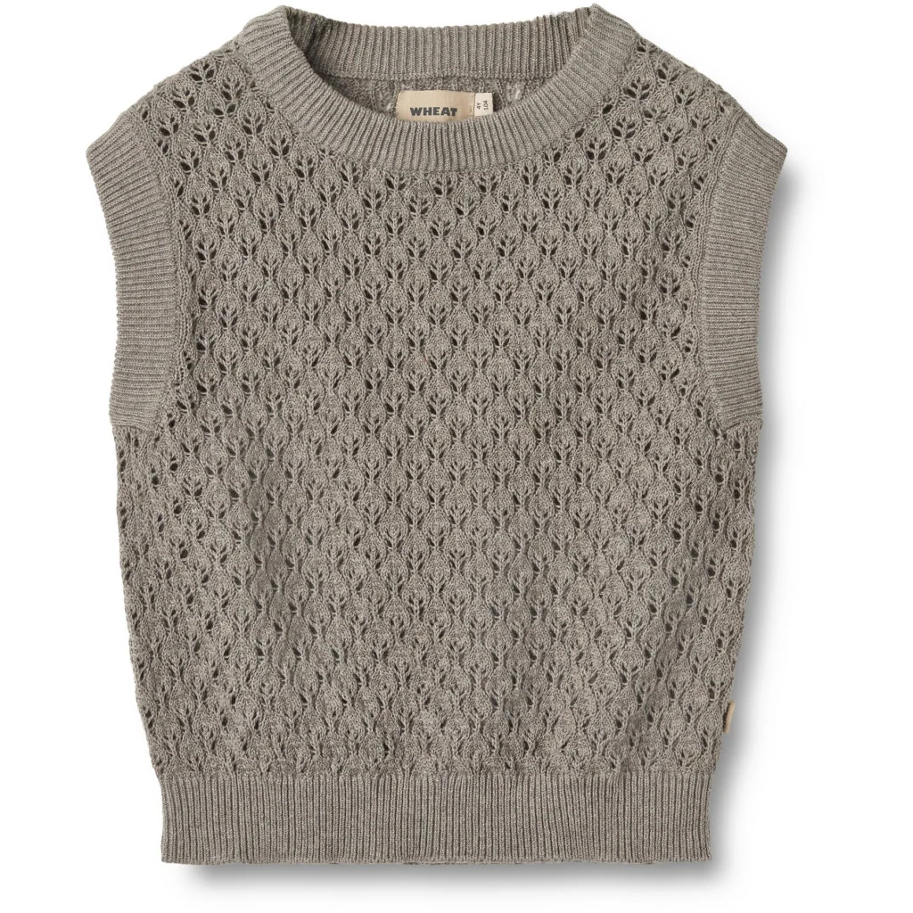 Wheat – Knit Vest Saga – Gebreide spencer – 100% biologisch katoen – GOTS