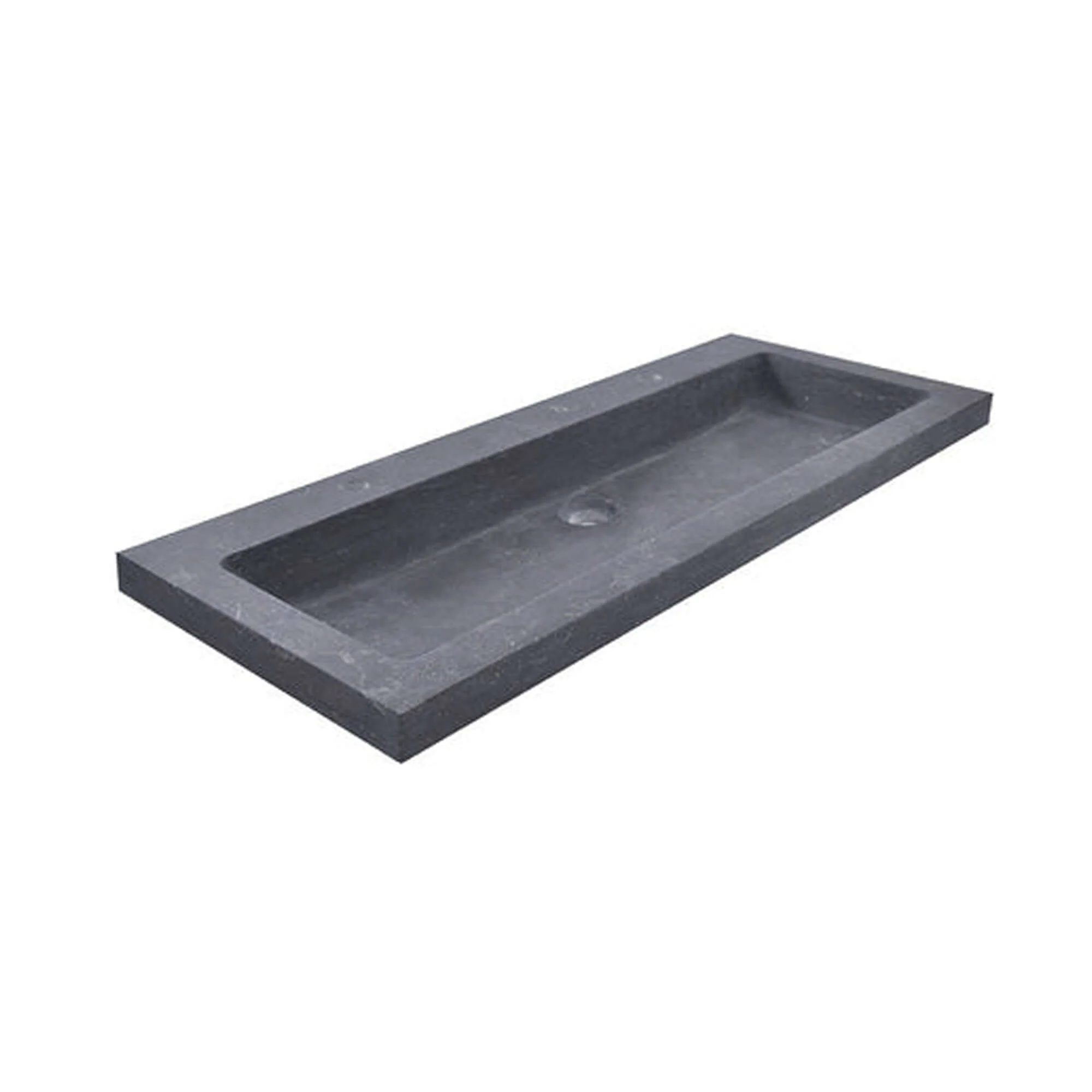 Wiesbaden Hardsteen Wastafel 100x46x5 cm met 2 Kraangaten