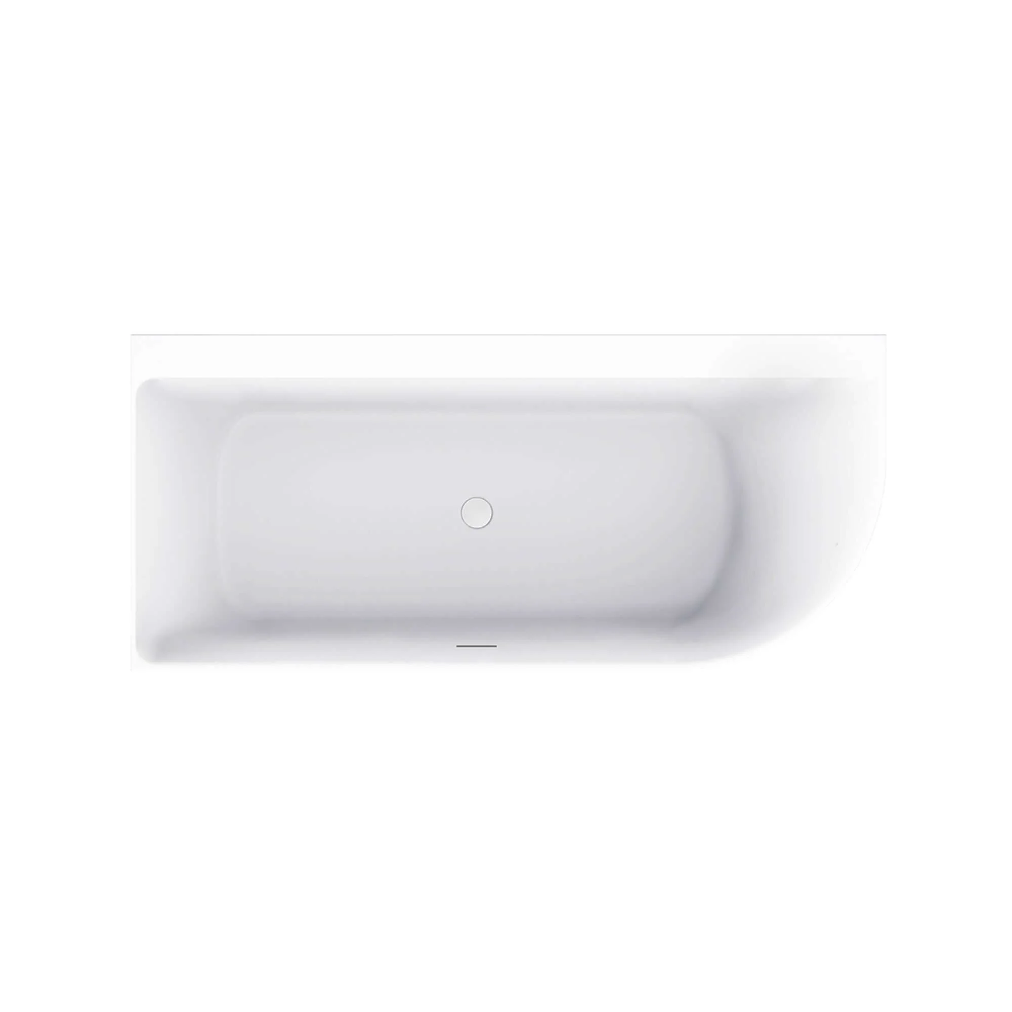 Zenn Hoekbad links Wiesbaden 170X75 cm met afvoer in wit