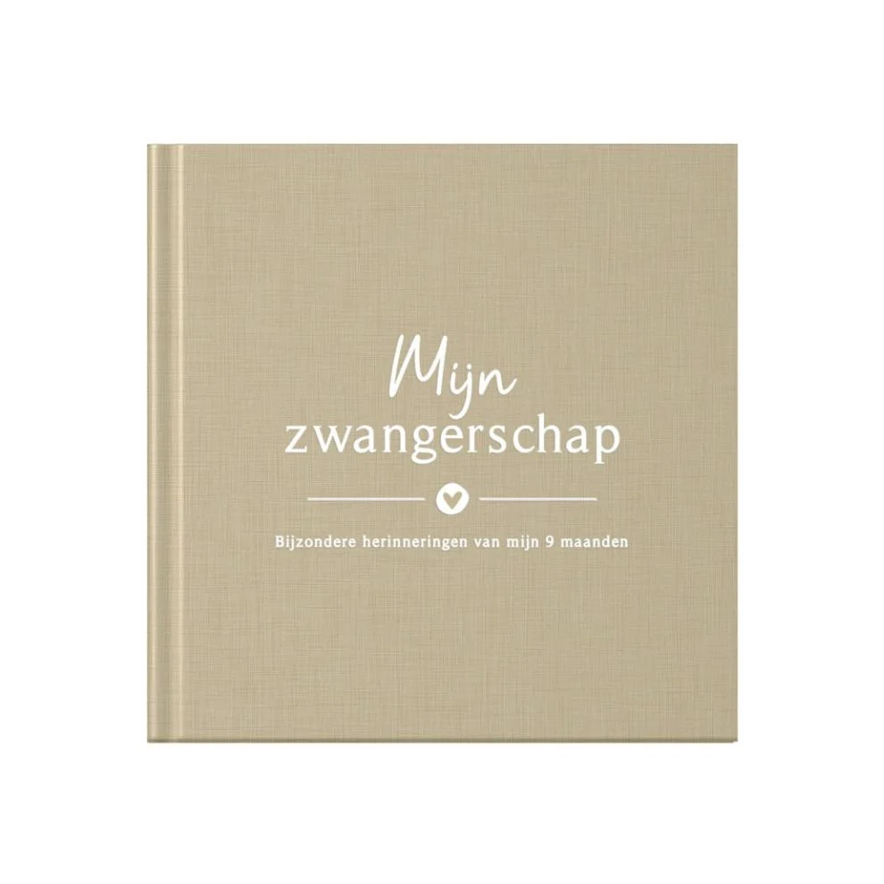 Baby invulboekje – Invulboek Mijn Zwangerschap – Linnen Taupe – Fyllbooks