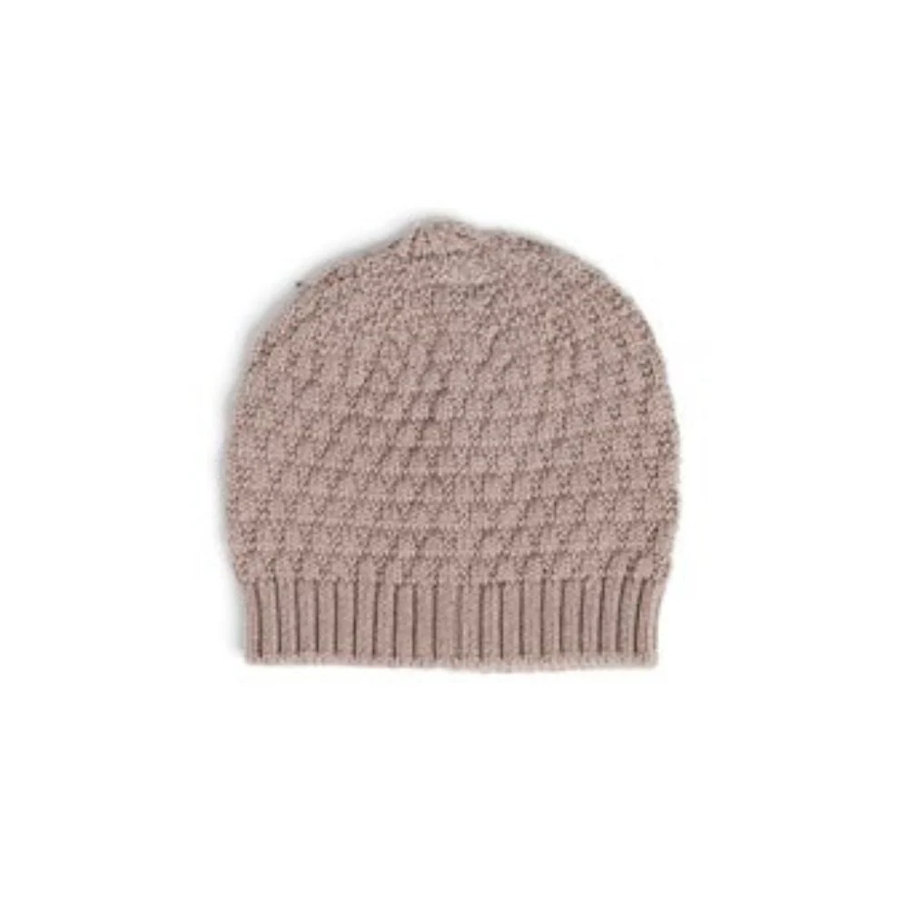 Gebreid mutsje – Merino wol – Poeder roze – Smallstuff