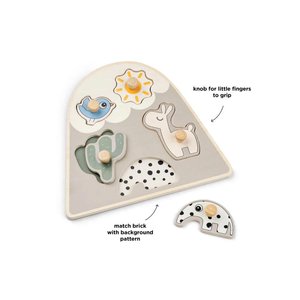 Legpuzzel – Peg puzzle – Lalee – Sand – Done by Deer