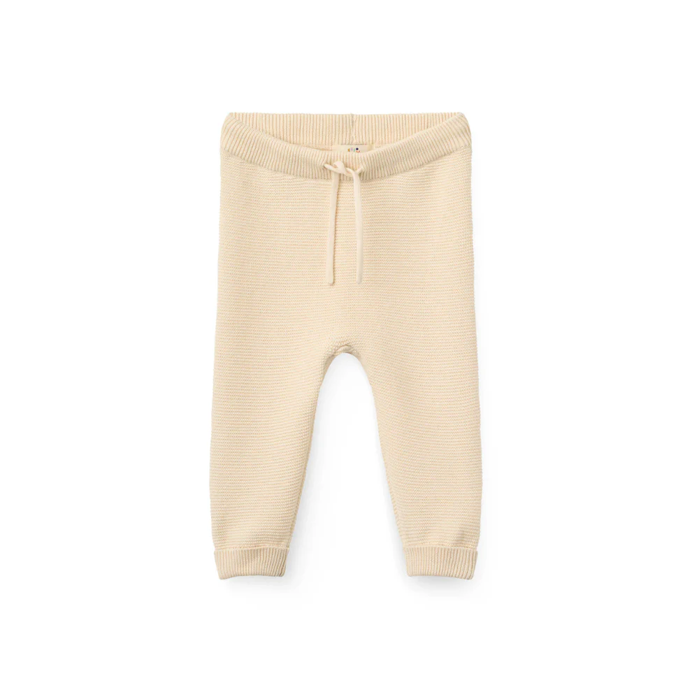 Gebreid broekje – Cotton Baby Leggings – Biologisch katoen – Ecru/Cream – Copenhagen Colors