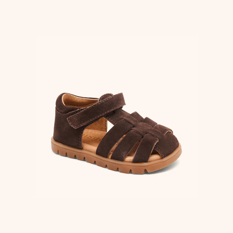 Leren sandaal Beka s – Suede – Cacao – Bisgaard