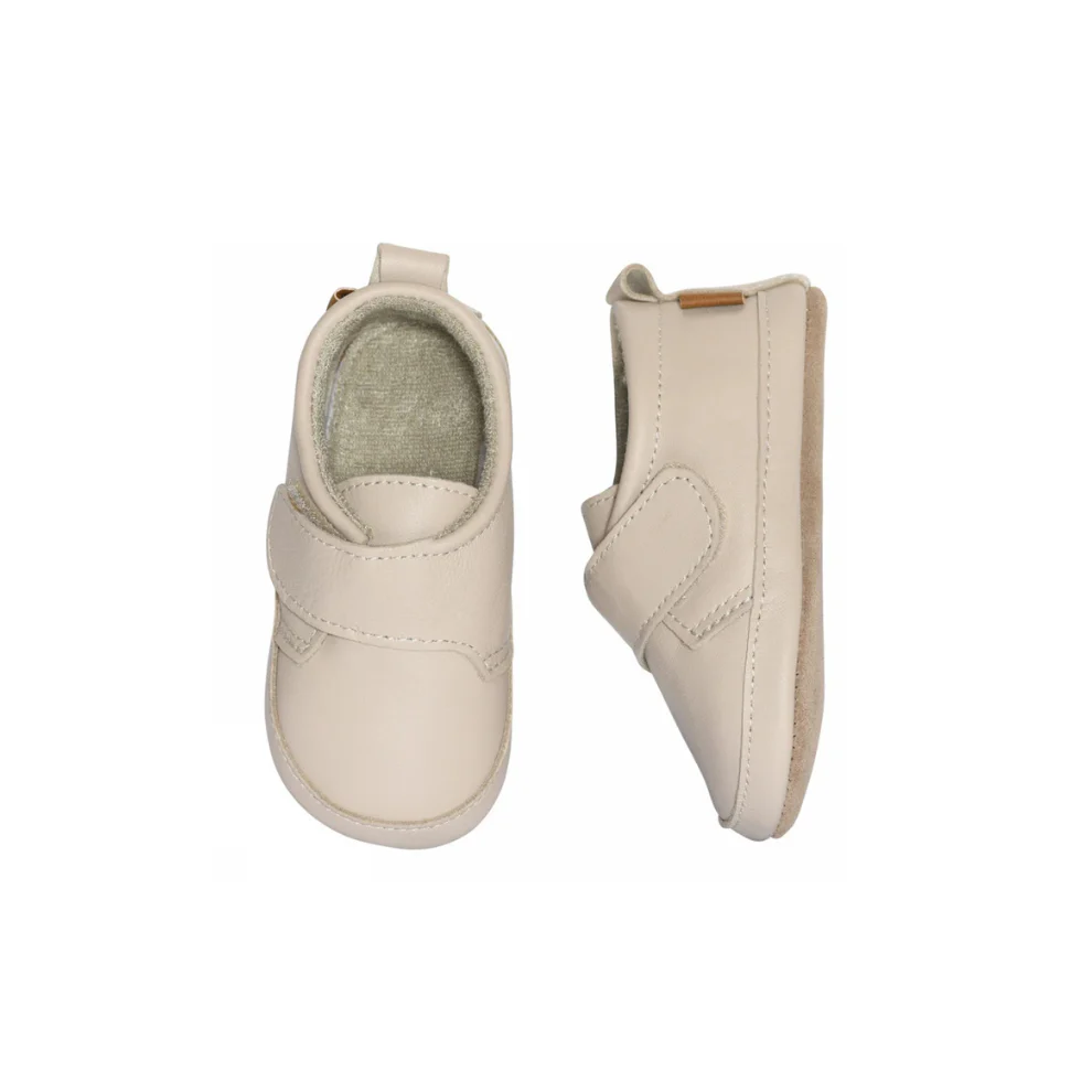 Leren baby slofjes – Classic leather slippers – Oxford tan – Melton