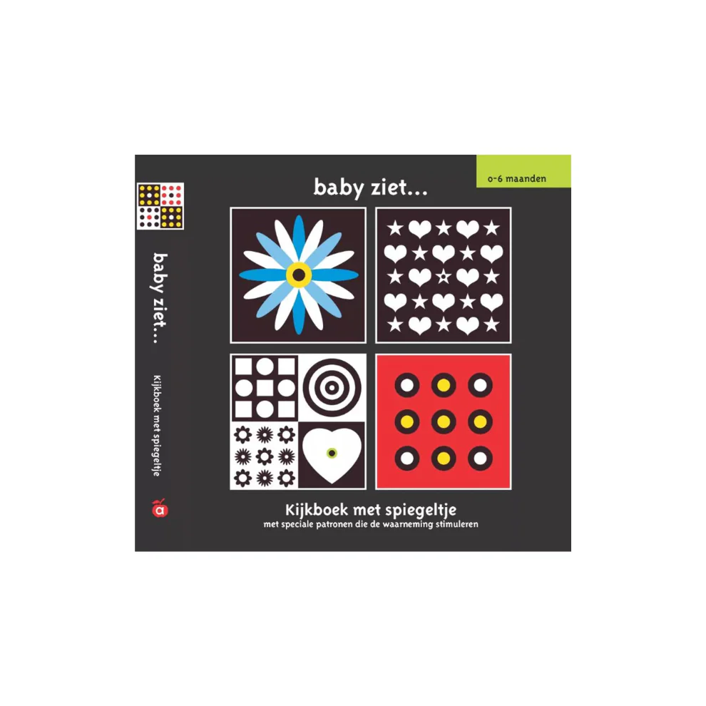 Baby ziet: Kijkboek met spiegeltje – 0+ jaar – Contrast boekje – Egmond Toys