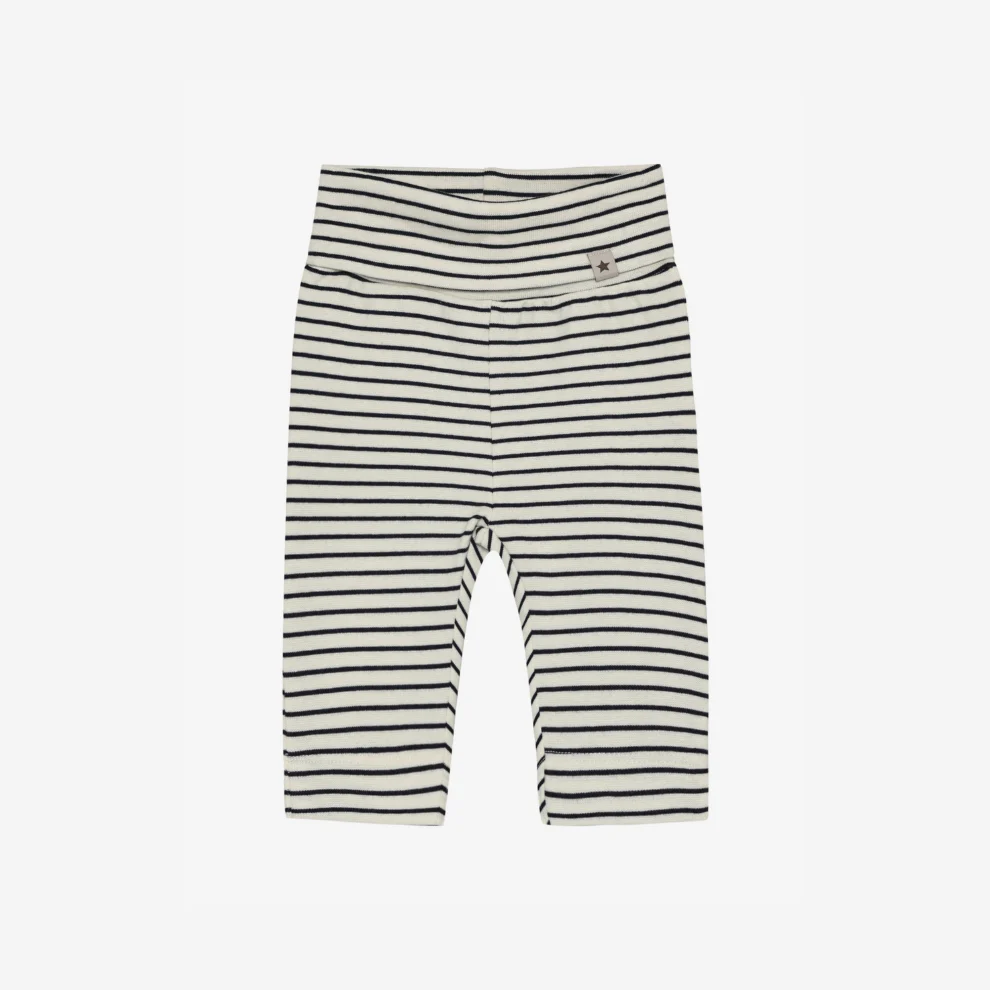 Baby legging – Biologisch katoen – Pants YD Stripe – Navy Blazer – Huttelihut
