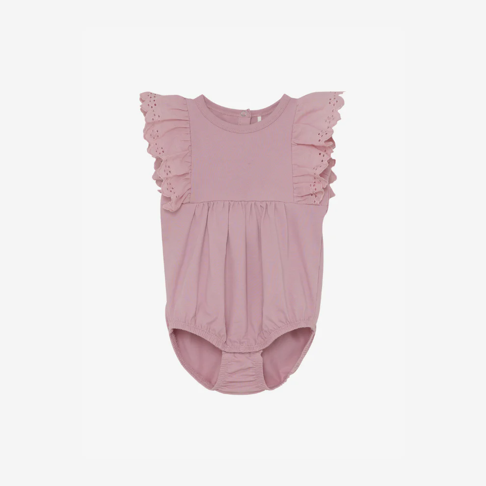 Romper zonder mouw – Katoen – Zephyr/Roze – Romper Solid – En Fant