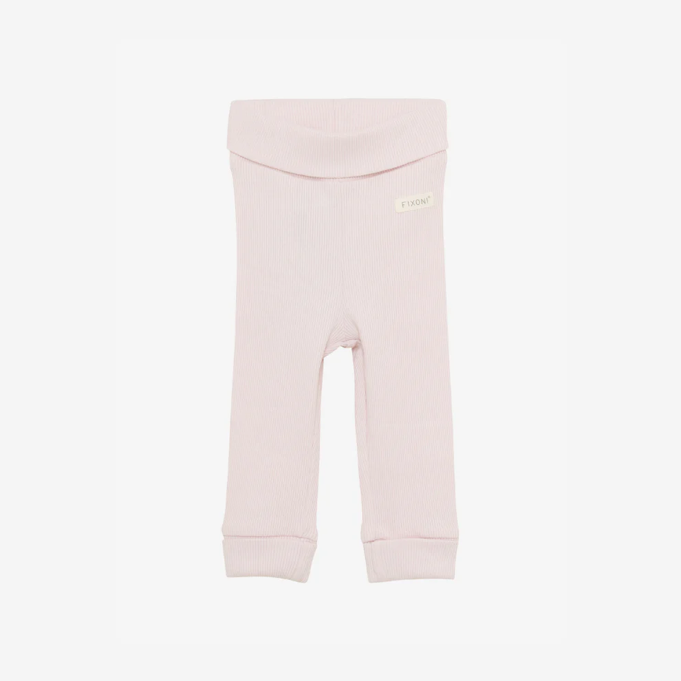 Baby Rib Legging – Biologisch katoen – Hushed Violet – GOTS – Fixoni