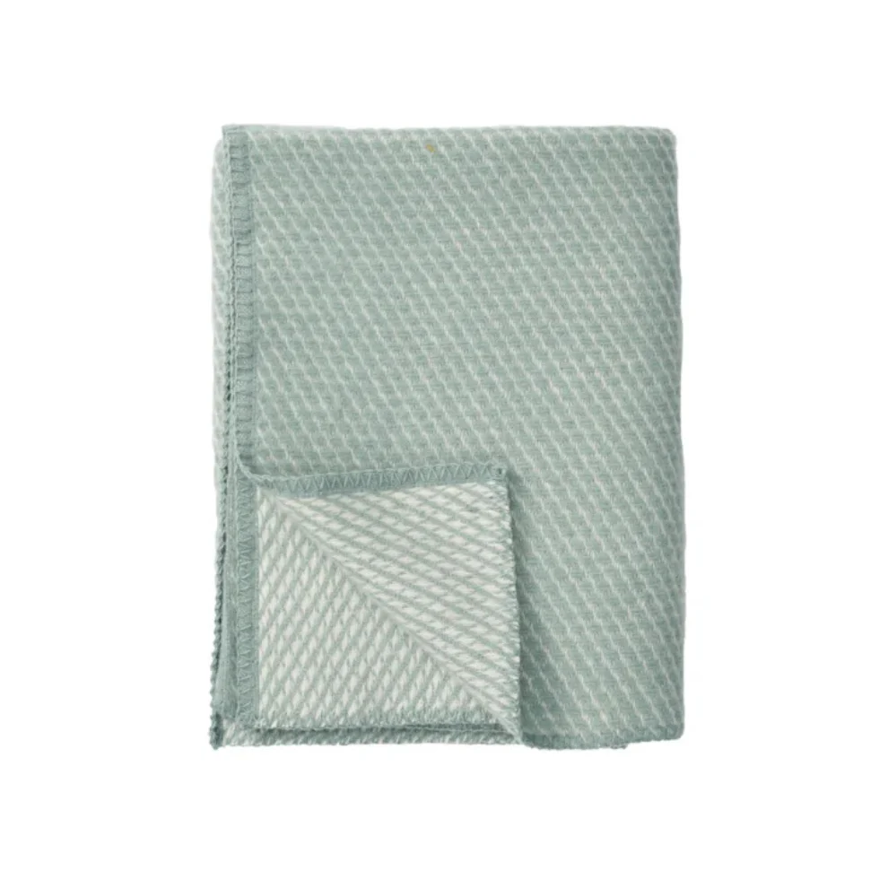 Wieg- of ledikantdeken Velvet – Zuiver scheerwol – Duck Blue – Klippan