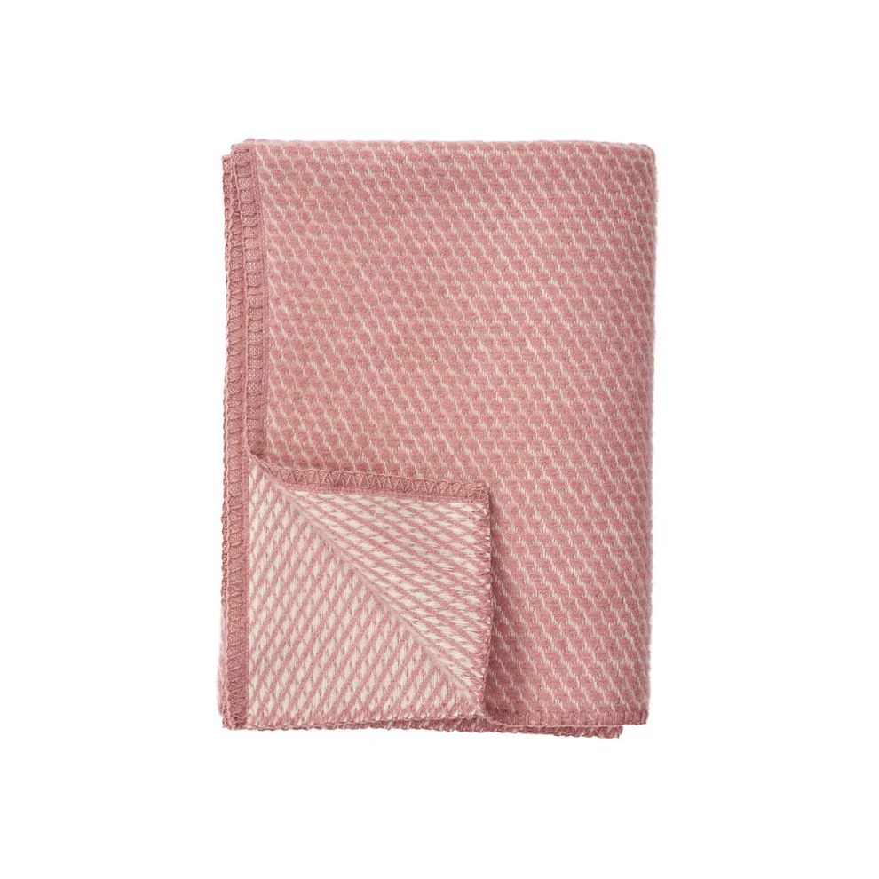 Wieg- of ledikantdeken Velvet – Zuiver scheerwol – Old Pink/Roze – Klippan