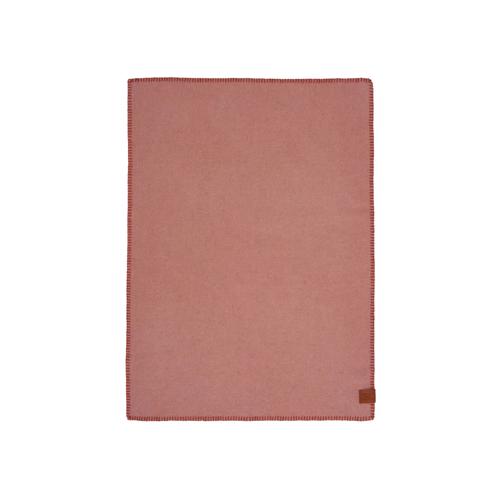 Cozy baby Wiegdeken – Biologisch wol – 65x90cm – Pink/Rust – Klippan