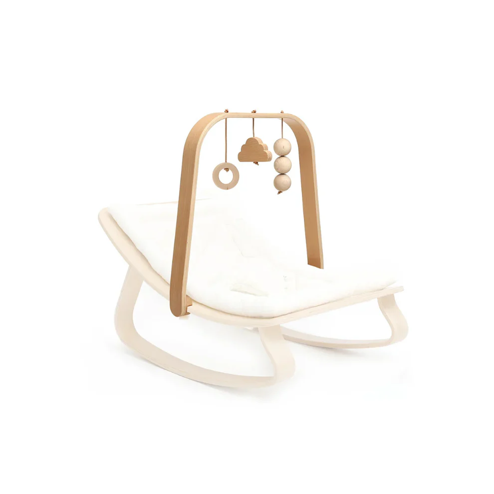 LEVO Awakening Arch – Houten Speelboog – Babygym voor de LEVO Rocker – Charlie Crane