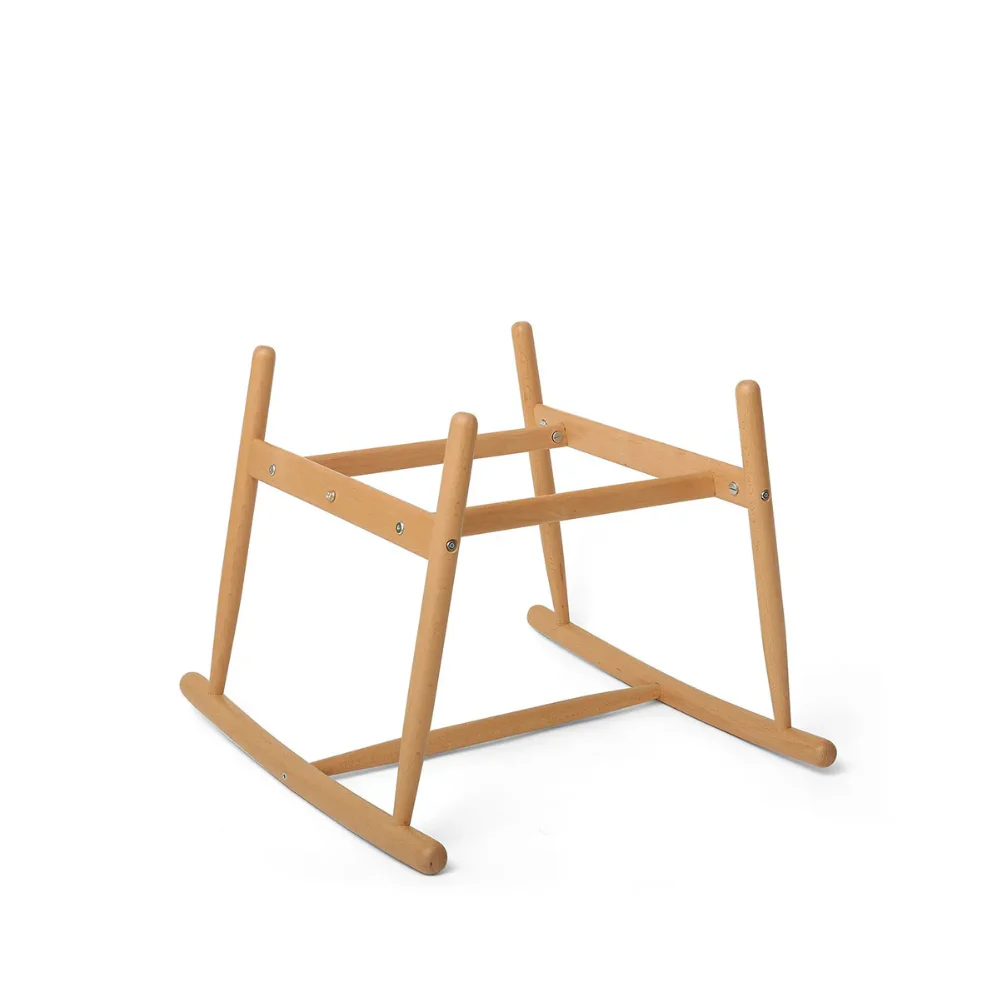 KUKO Rocking Stand – Houten Schommelonderstel voor de KUKO Moses Basket – Beech Wood – Charlie Crane