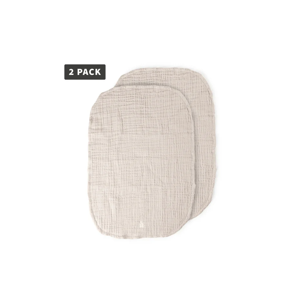 Verschoningsmat doeken – Muslin Nursing Towel 2-pack – Birchbark rose