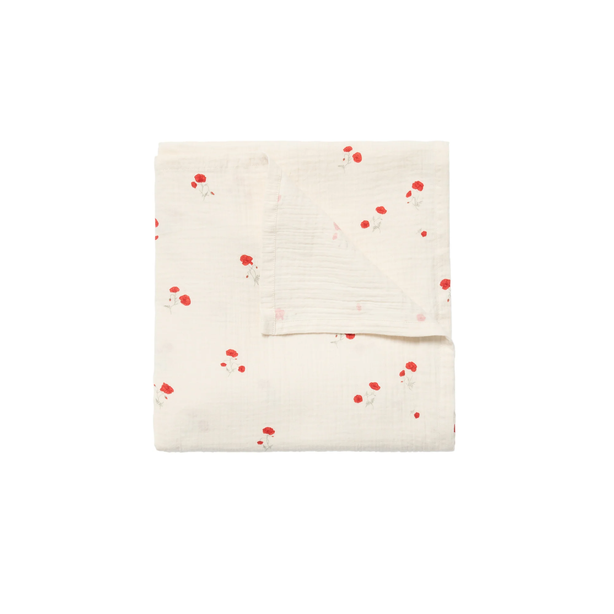 Hydrofiele doek 110x110cm – Muslin Swaddle Blanket Poppy – Biologisch Katoen – Garbo & Friends