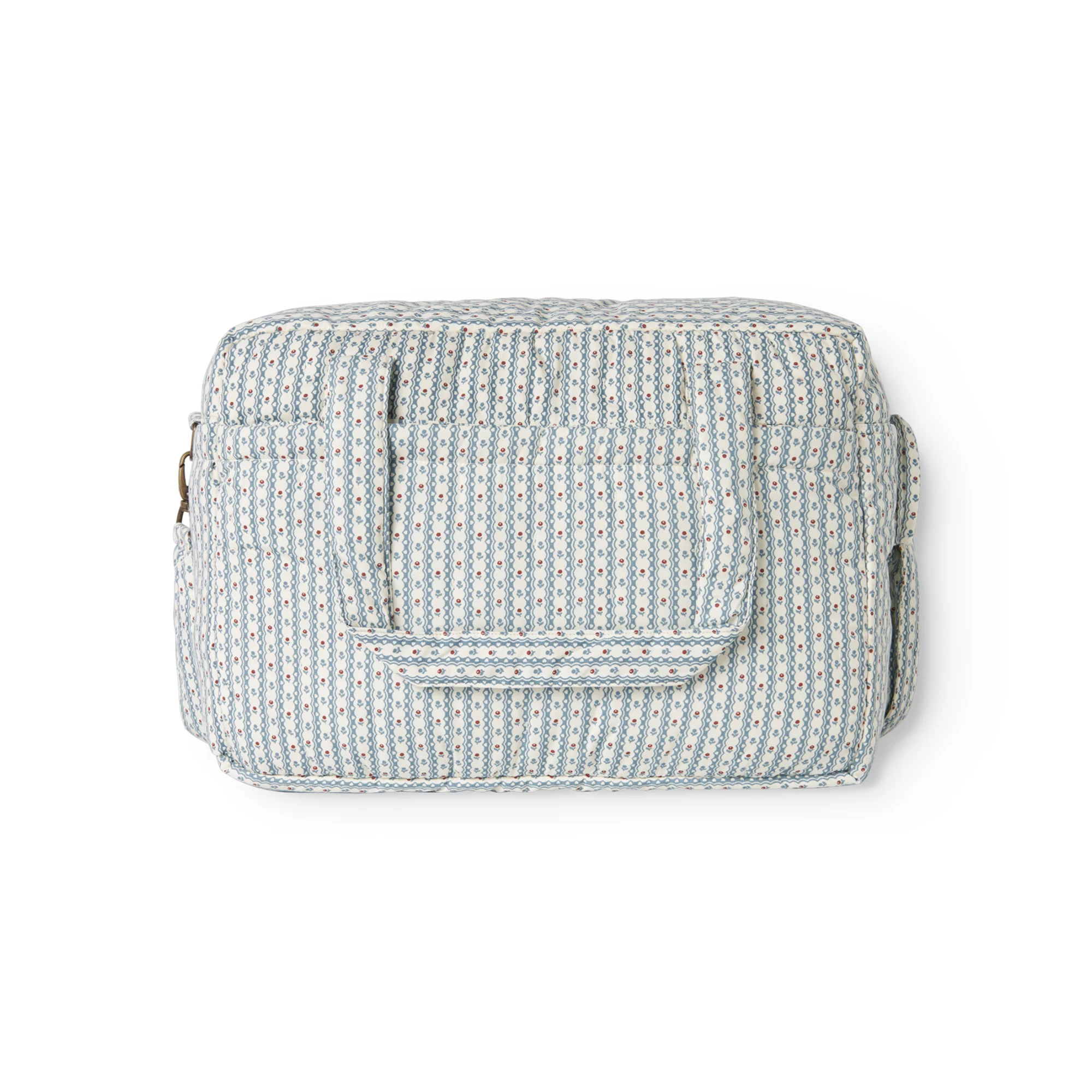 Luiertas/weekendtas – Floral Stripe – Biologisch katoen – MarMar Copenhagen