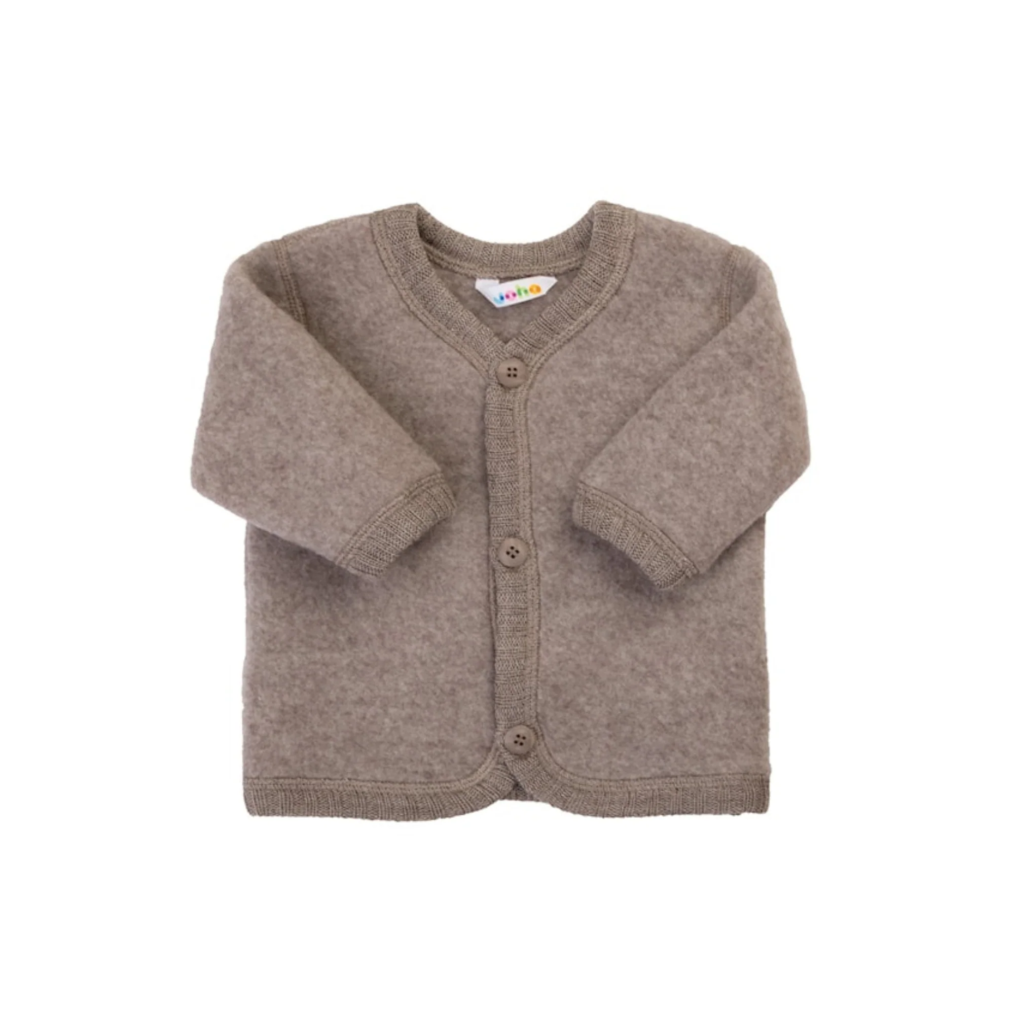 Cardigan – Merino wol fleece – 100% wol – Jasje/Vestje – Joha