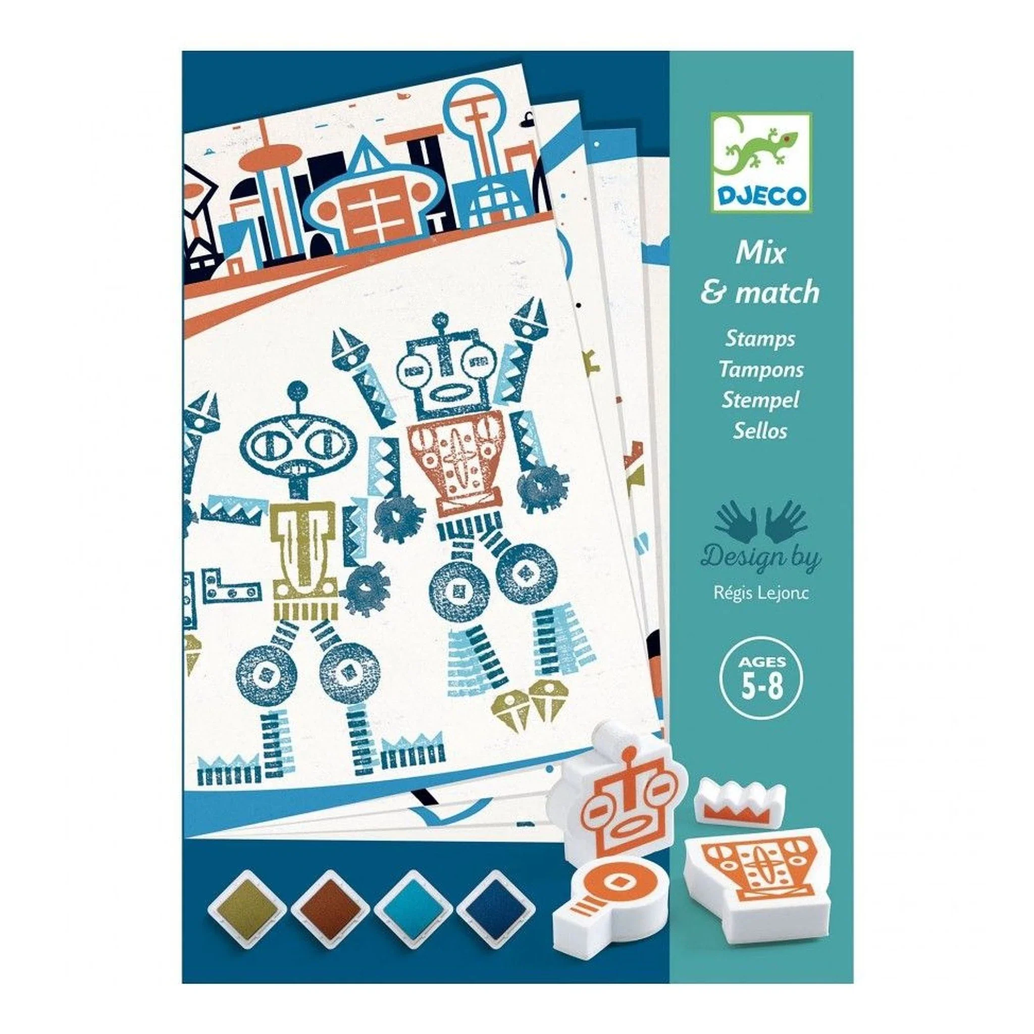 Creatief stempelen – Alien Robot