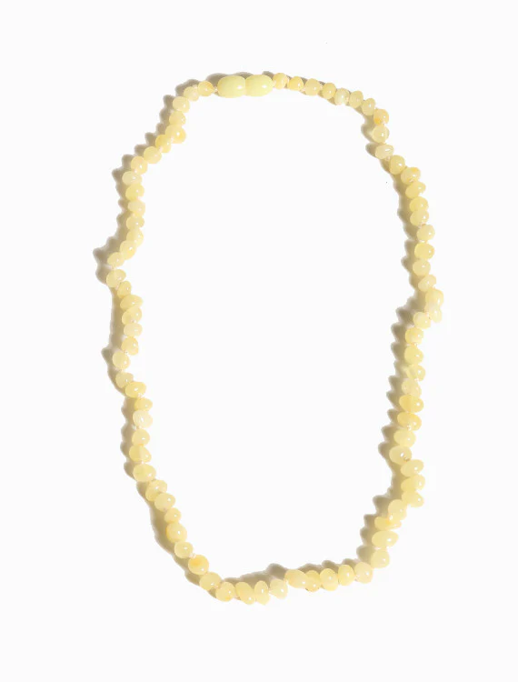 Coni Barnsteen ketting baby – Vanille – 32cm – Alwero
