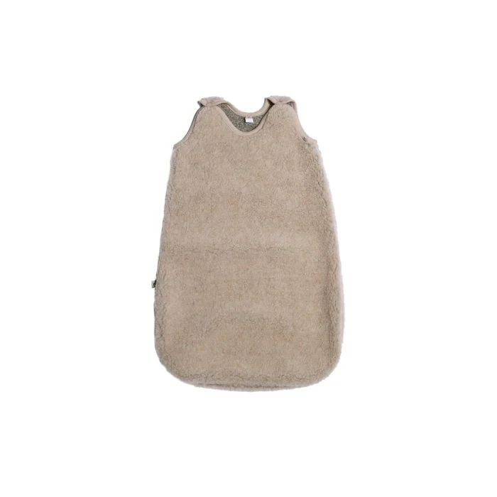 Slaapzak zonder mouwen Light – Sand Brown – Natuurlijke  wol – Alwero