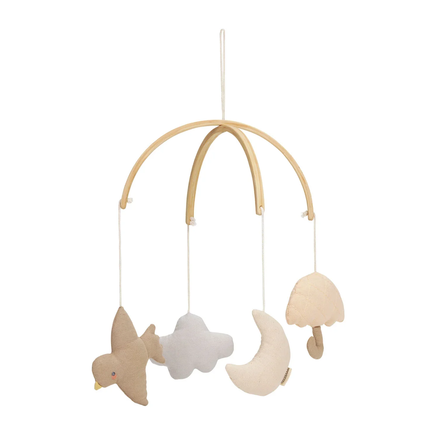 Baby boxmobiel – Biologisch katoen – Beige – Moonboon