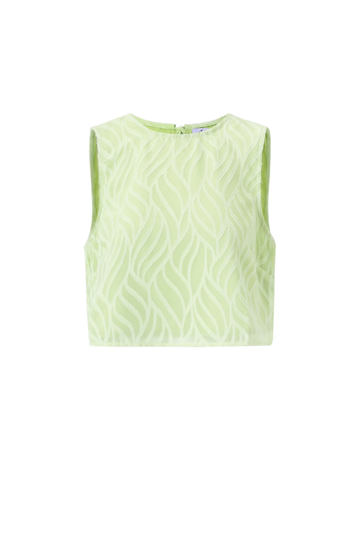 Geweven Polyestervezel Vrouwen Mouwloze Tops Elegante Botanische 2-delige Set