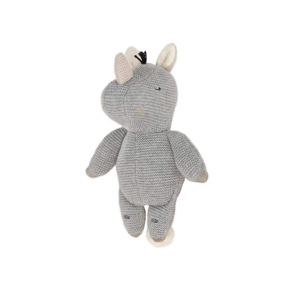 Knuffel – Ruby de Neushoorn – Biologisch katoen – Baby Bello
