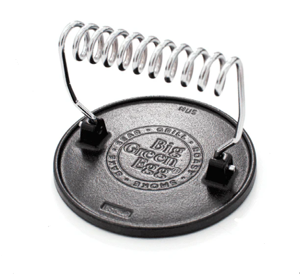 Big Green Egg BBQ Cast Iron Grill Press