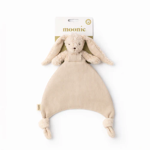 Knuffeldoekje Konijn – Biologisch katoen & Linnen – Doudou Bunny – GOTS – Moonie