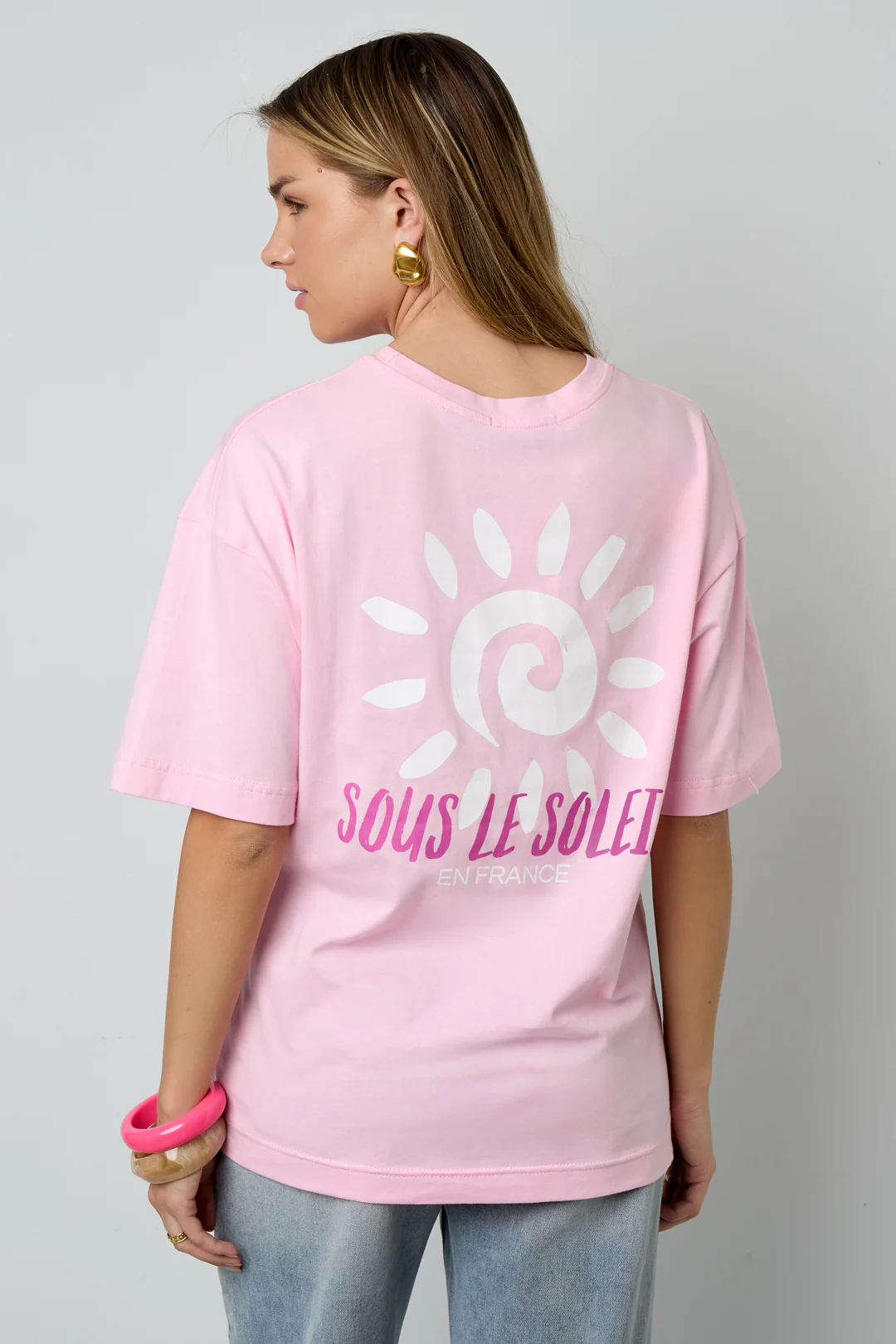 Dames T-shirt “Sous Le Soleil” | Casual & comfortabel