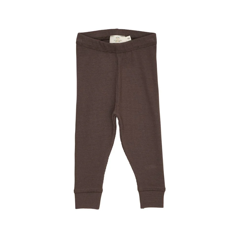 Legging rib – Modal katoen – Bruin – Copenhagen Colors