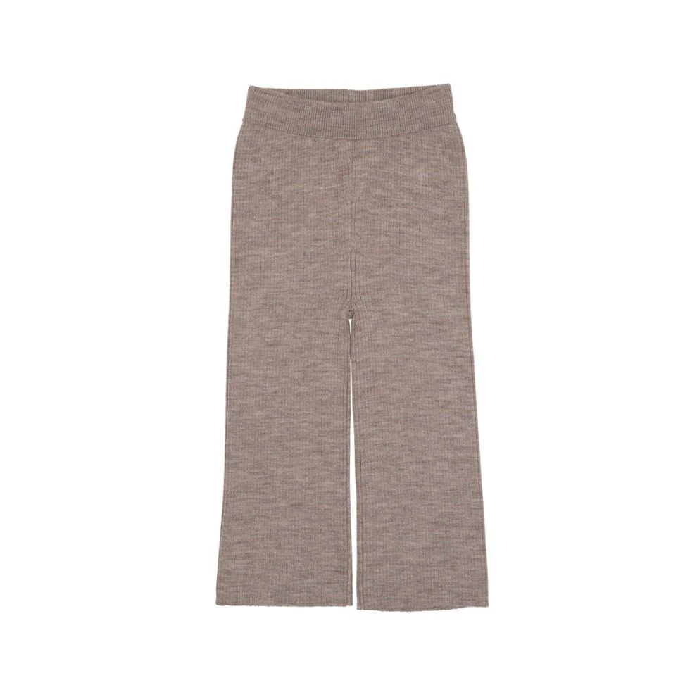 Gebreide broek – Merino wol – Wide fit – Bruin – Copenhagen Colors