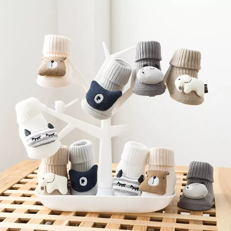 Babysokjes met Dierenkop