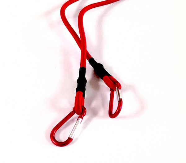 120cm rood koordelastiek, 8mm dik