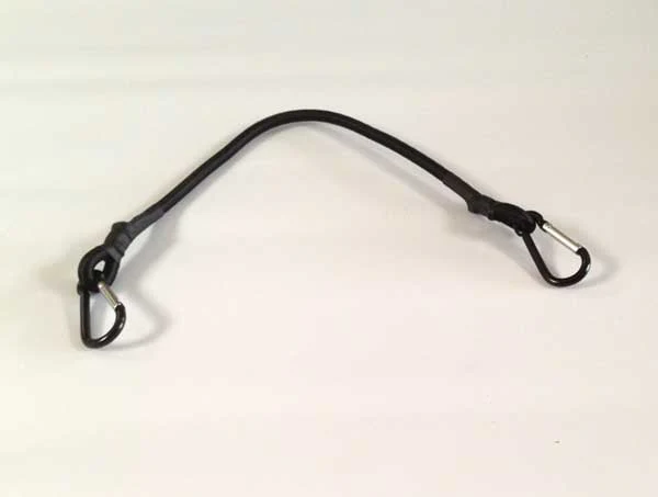 60cm zwart koordelastiek, 8mm dik