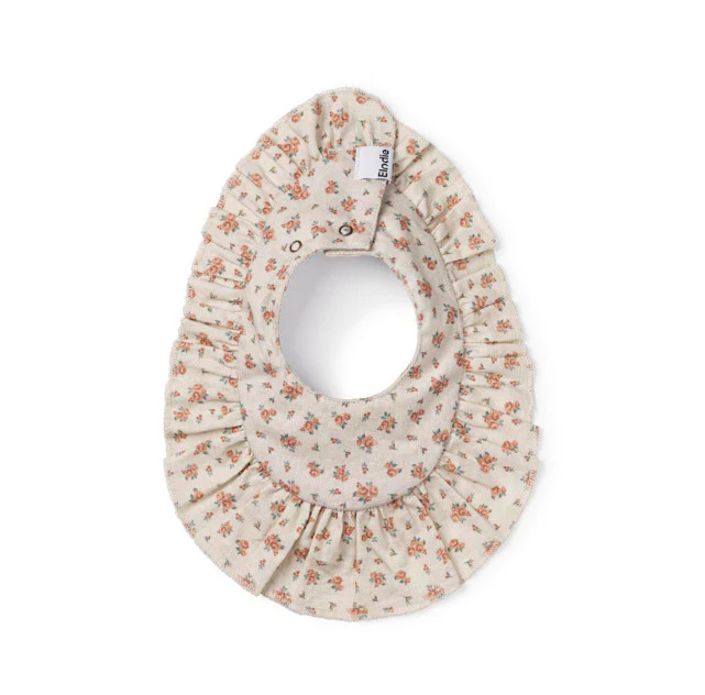 Elodie – Bandana slabbetje Autumn Rose – Dubbele laag waterproof katoen