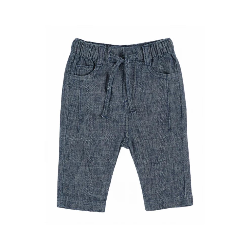 Broekje/Pantalon – Linnen/Katoen – Donkerblauw/Marine – Emile et Ida