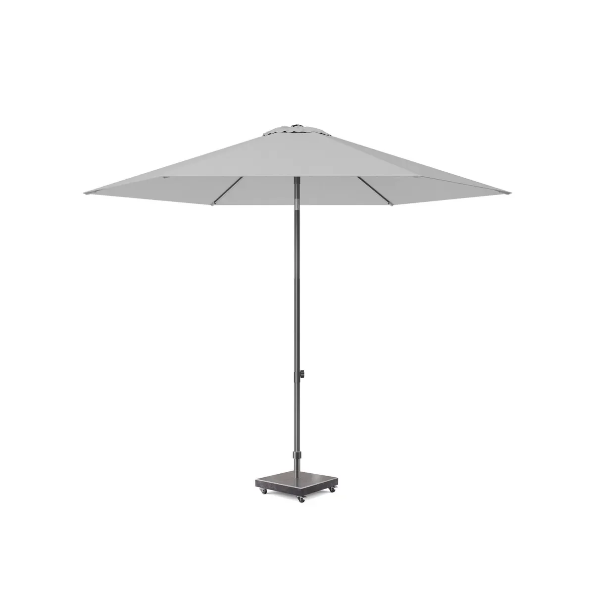 Platinum Lisboa parasol Ø3 m – lichtgrijs