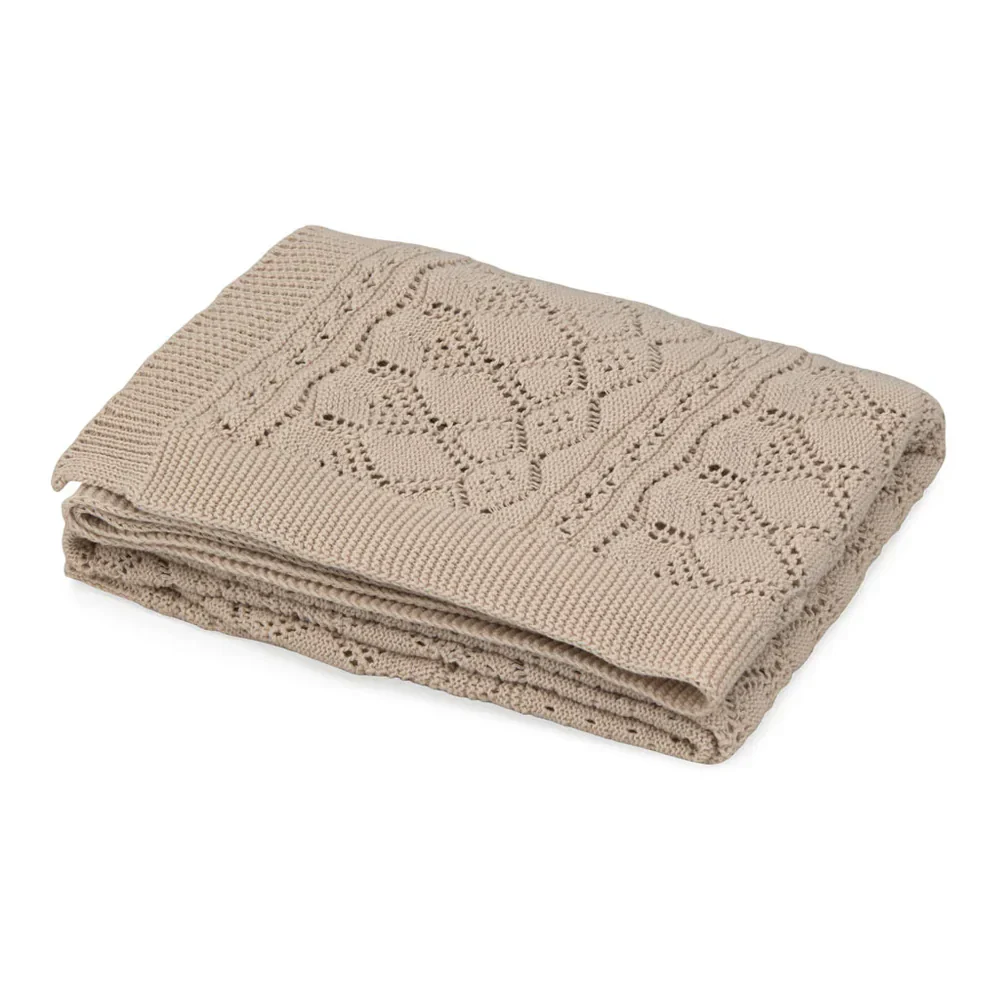 CamCam Copenhagen – Pointelle Baby Knit Throw – GOTS – Hazel – Dekentje